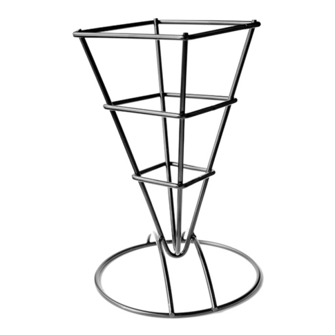 Cone En Metal Noir Carre 66X66 H 170 Mm X6 Pcs