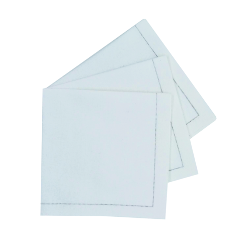 Serviette de table coton blanc