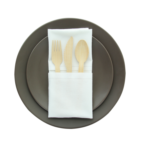 Serviette de table coton blanc