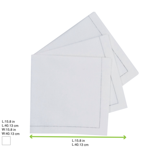 Serviette de table coton blanc
