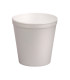 Pot plastique PS blanc isotherme