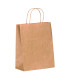 Sac cabas papier kraft brun poignées ficelles - 100 GSM    H310mm