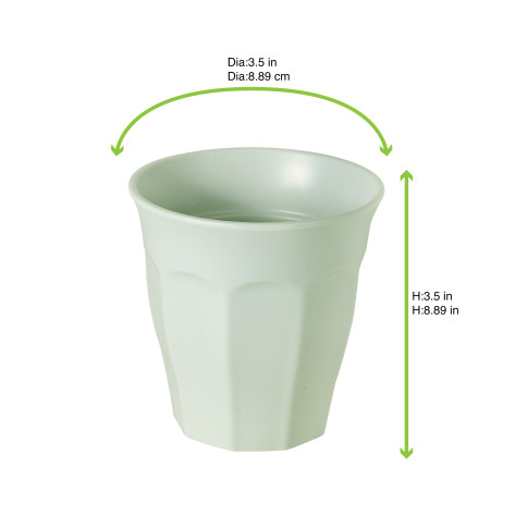 "Phoenix" Gobelet RÃ©employable RecyclÃ© Vert D'Eau Diam89Mm H89Mm 200Ml/7Oz X48Pcs (6X8Pcs)