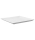 Assiette carrée blanche en pulpe "BioNChic" 180x180mm H15mm