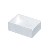 Boîte pâtissière carton blanc sans couvercle    H50mm