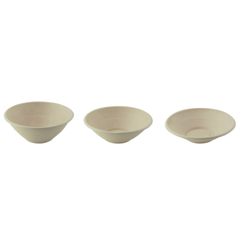 BOL ROND PULPE BRUN 32OZ DIAM 196MM X250PCS (2X125PCS)