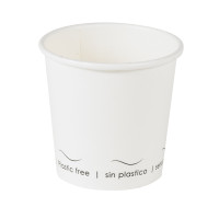 Gobelet Eden blanc en carton sans plastique, Waterbased 590ml 90mm  H60mm