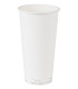 Gobelet Eden blanc en carton sans plastique, Waterbased 470ml 90mm  H161mm