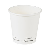 Gobelet Eden blanc en carton sans plastique, Waterbased 470ml 90mm  H57mm