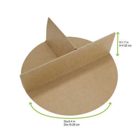 Diviseur 2 parties en carton brun  160mm H51mm