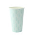 Gobelet carton blanc décor feuille 350ml dia90mm H110mm