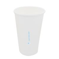 Gobelet AirCup en carton blanc 200ml dia70mm H91mm