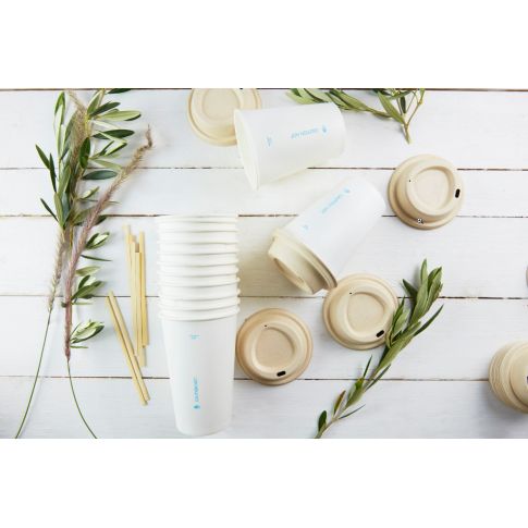Gobelet AirCup en carton blanc 120ml dia62mm H62mm