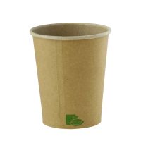 Gobelet Zen en carton kraft brun 200ml dia70mm H91mm