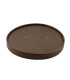 Couvercle plat noir en carton kraft perforé pour la vapeur  dia150mm H16mm