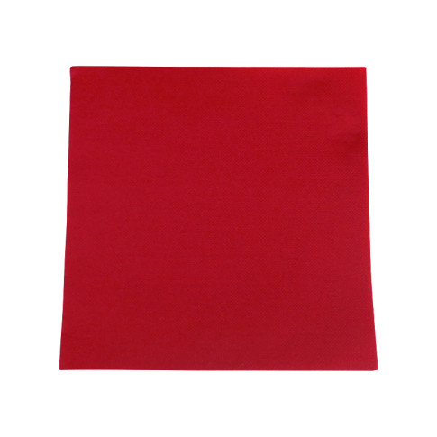 Serviette micro point rouge 2 plis