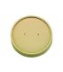 Couvercle plat brun en carton kraft sans matière plastique, Waterbaseddia150mm H16mm