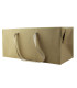 Sac Boite carton kraft poignées tissu    H170mm