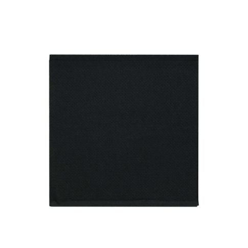 Serviette micropoint noire 2 plis