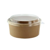 Combo Saladier en carton kraft1050ml 187mmH77mm