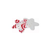 Barquette plastique décor "étoile USA"270mm