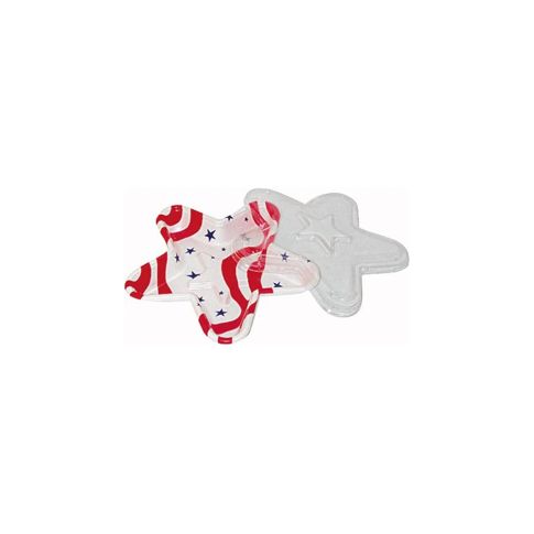 Barquette plastique décor "étoile USA"270mm