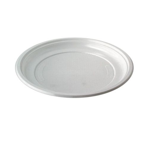 Assiette plastique PS blanche ronde120mm
