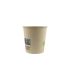 Gobelet blanc en carton fibre de bambou avec laminage plastique PE H60mm 90ml