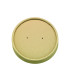 Couvercle plat brun en carton kraft sans matière plastique, Waterbased  H16mm