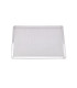 Grille à pizza rectangulaire aluminium à fond ajouré 400x280mm H10mm