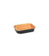 Opseal Barquette aluminium noir/or 161x110mm H38mm 475ml
