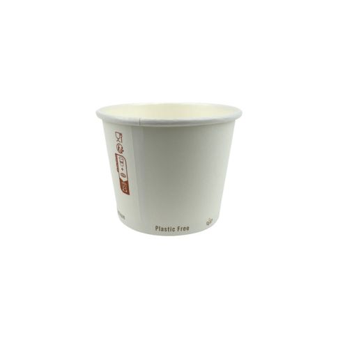 Pot à soupe carton blancH70mm 230ml