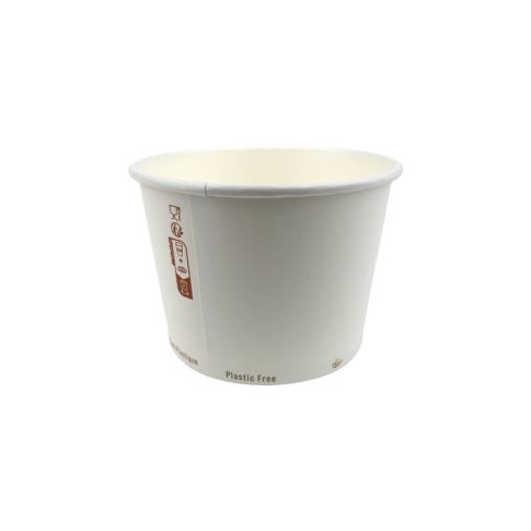 Pot à soupe carton blancH80mm 470ml