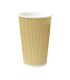 Gobelet carton double paroi beige "Rippley" H62mm 120ml