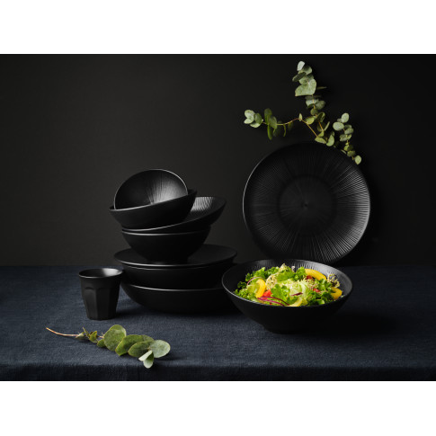 Black Phoenix assiette noire ré-employable  H28mm