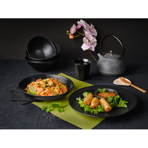 Black Phoenix assiette noire ré-employable  H28mm