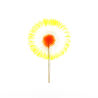 Pique à cocktail en bois avec extrémité drapeau roue  H114mm