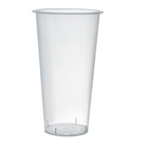 Gobelet Bubble tea en PP injecté transparent   H155mm 580ml