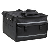 Caisse scooter/sac a dos ISO noir 2 ouvertures etagere 495x495mm H320mm