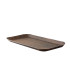 Plateau decor bois foncé laminé 267x127mm H15mm