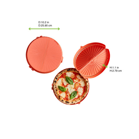 Boîte à pizza ronde réutilisable  H28mm