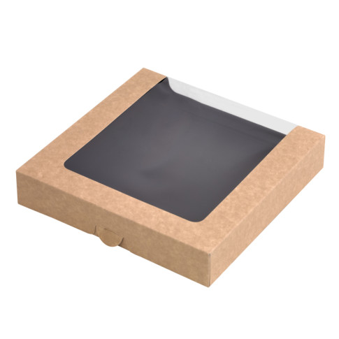 Boîte sushi avec fenêtre antibuée pour 30-38 pieces 220x220mm H40mm
