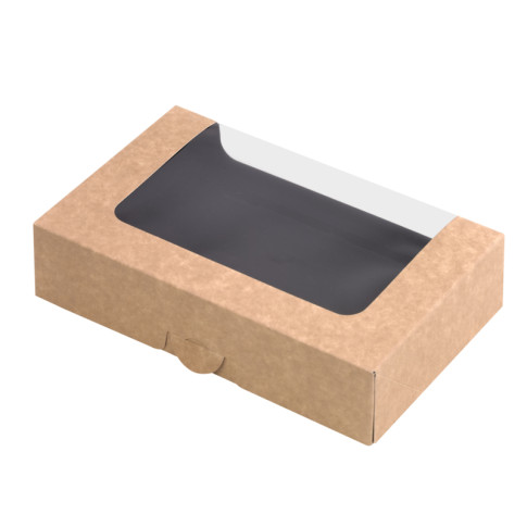 Boîte sushi avec fenêtre antibuée pour 15 pieces 190x120mm H45mm