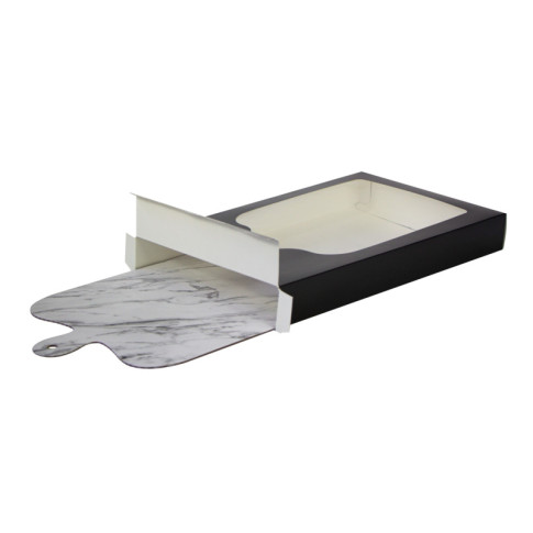Boîte avec fenêtre en pet pour planche   400x250mm H50mm