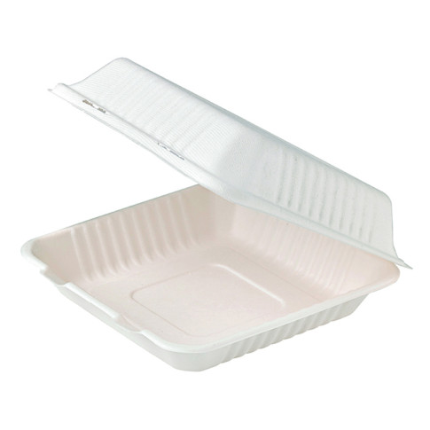 Coquille blanche en pulpe  220x204mm H84mm 850ml