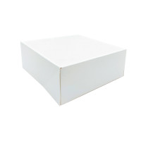 Boite pâtissière carton blanche  140x140mm H60mm