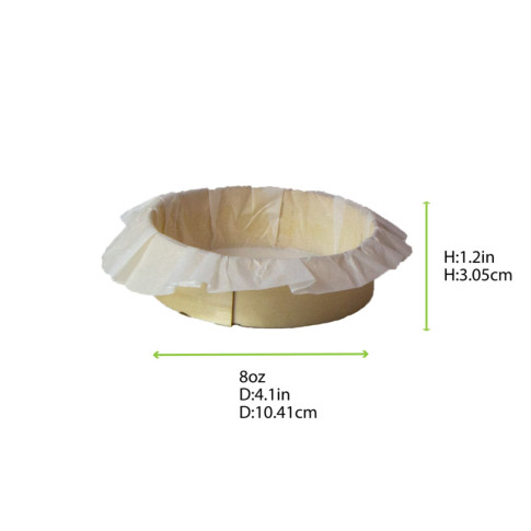 Bake-a-ring - Anneau de cuisson avec papier cuisson intégré Poplar wooden 3G/1mm thickness 260ml