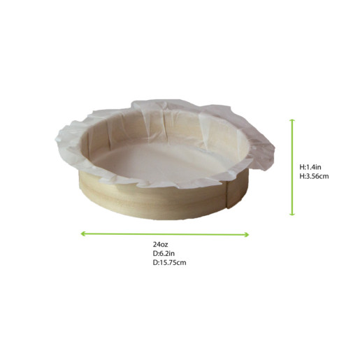 Bake-a-ring - Anneau de cuisson avec papier cuisson intégré Poplar wooden 3.5G/1mm thickness 720ml