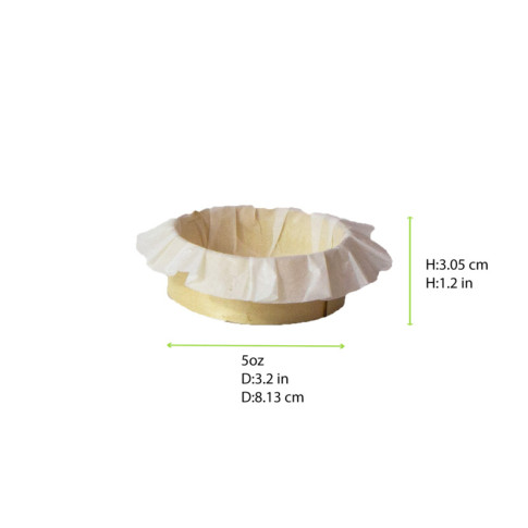Bake-a-ring - Anneau de cuisson avec papier cuisson intégré Poplar wooden 3G/1mm thickness 150ml