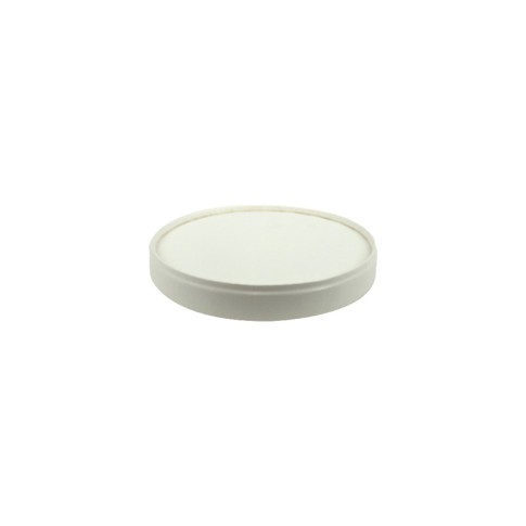 Couvercle blanc en carton sans plastique